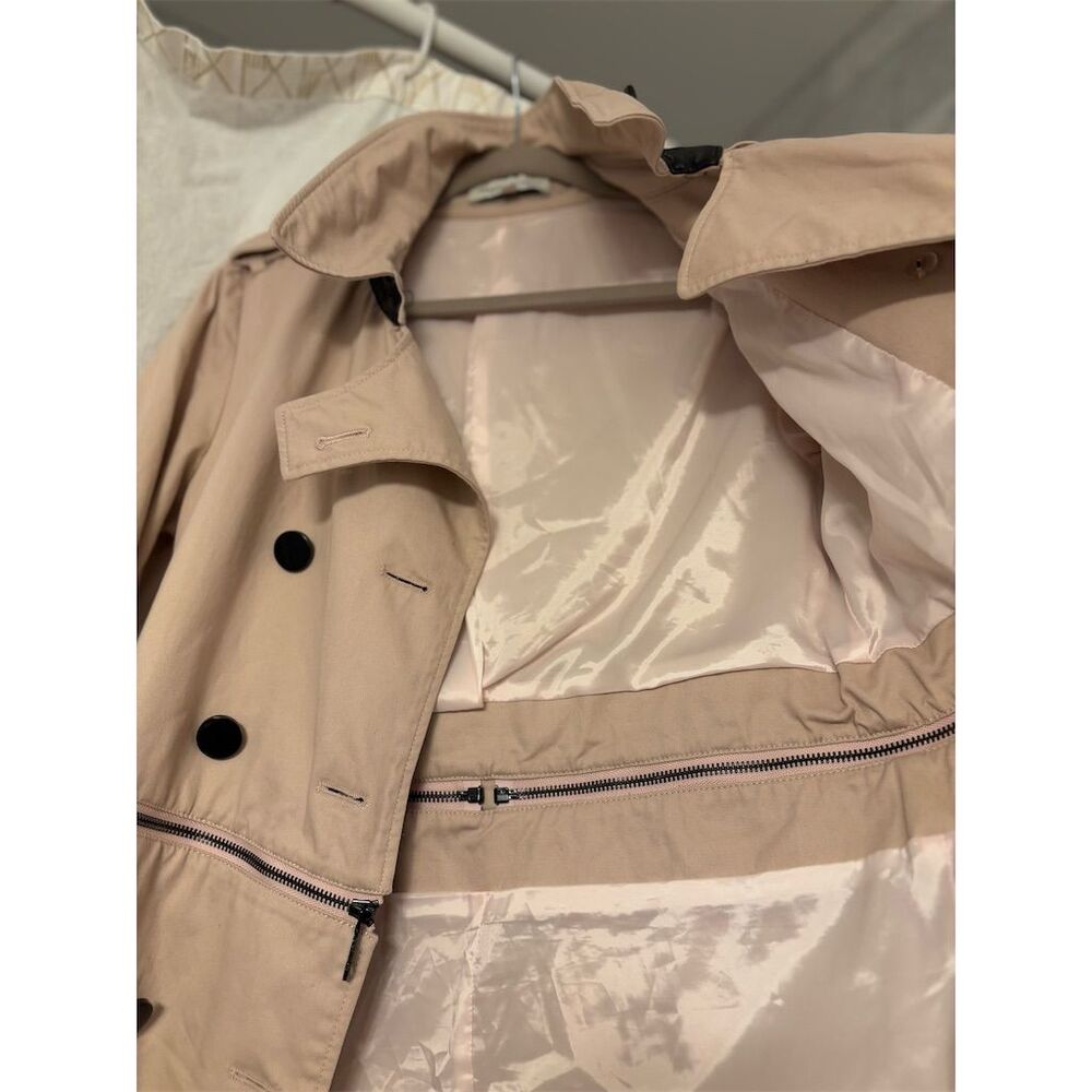 Rebecca Minkoff Women's Convertible Trench Coat Beige Size Small Standard - Picture 3 of 16
